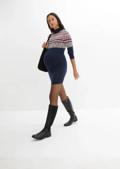 Robe en maille de grossesse