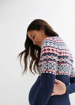 Robe en maille de grossesse