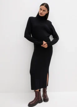 Robe en maille de laine mérinos