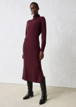Robe en maille de laine mérinos