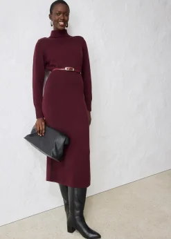 Robe en maille de laine mérinos