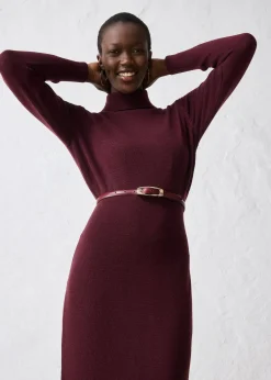 Robe en maille de laine mérinos