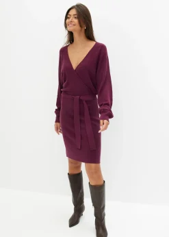 Robe en maille de viscose mélangée