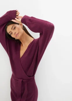 Robe en maille de viscose mélangée