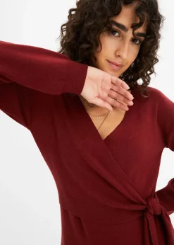 Robe en maille de viscose mélangée