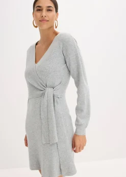 Robe en maille de viscose mélangée