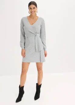 Robe en maille de viscose mélangée