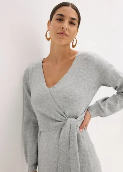 Robe en maille de viscose mélangée