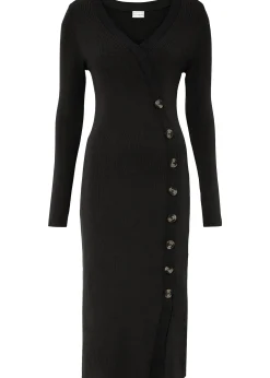 Robe en maille de viscose mélangée