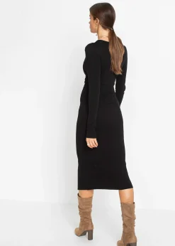 Robe en maille de viscose mélangée