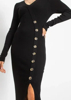 Robe en maille de viscose mélangée