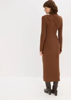 Robe en maille douce, viscose majoritaire