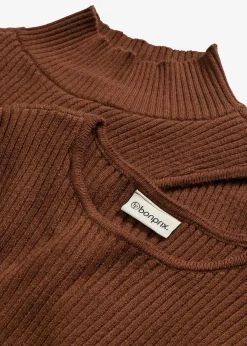 Robe en maille douce, viscose majoritaire