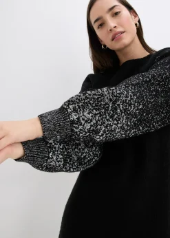 Robe en maille, effet brillant