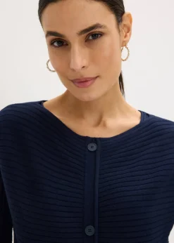 Robe en maille et gilet sans manches (ens. 2 pces)