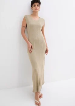 Robe en maille flatteuse en viscose mélangée