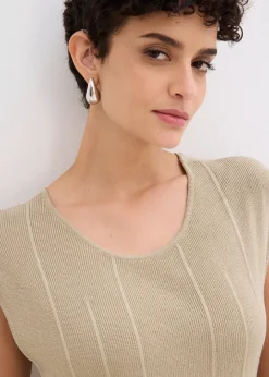 Robe en maille flatteuse en viscose mélangée