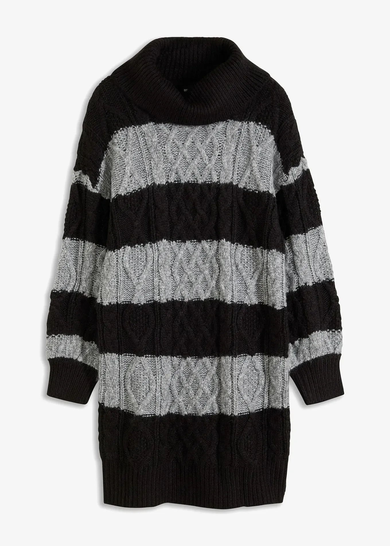 Robe en maille rayée