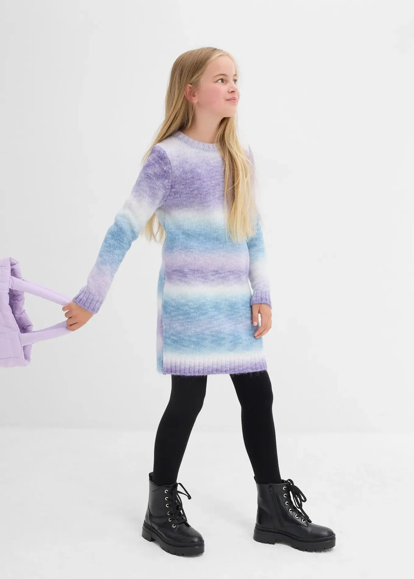 Robe en maille tie & dye