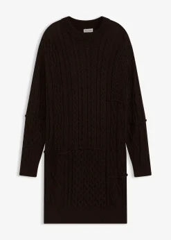 Robe en maille torsadée