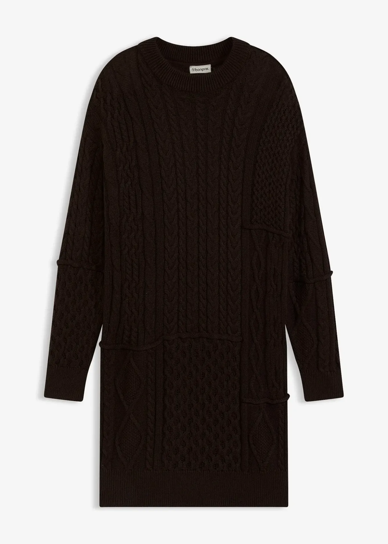 Robe en maille torsadée