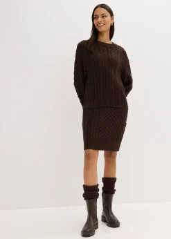 Robe en maille torsadée