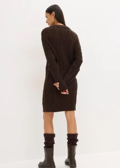 Robe en maille torsadée