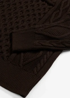 Robe en maille torsadée