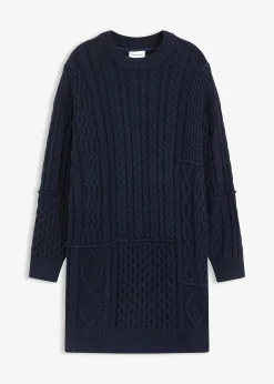 Robe en maille torsadée