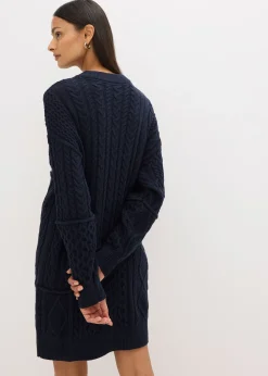 Robe en maille torsadée