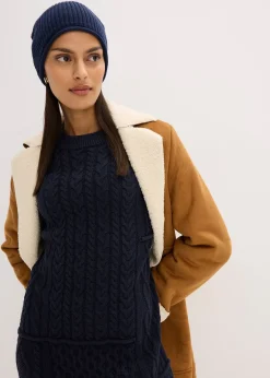 Robe en maille torsadée