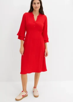 Robe en matière texturée