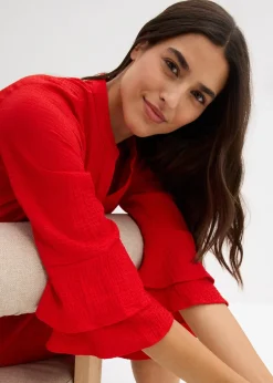 Robe en matière texturée