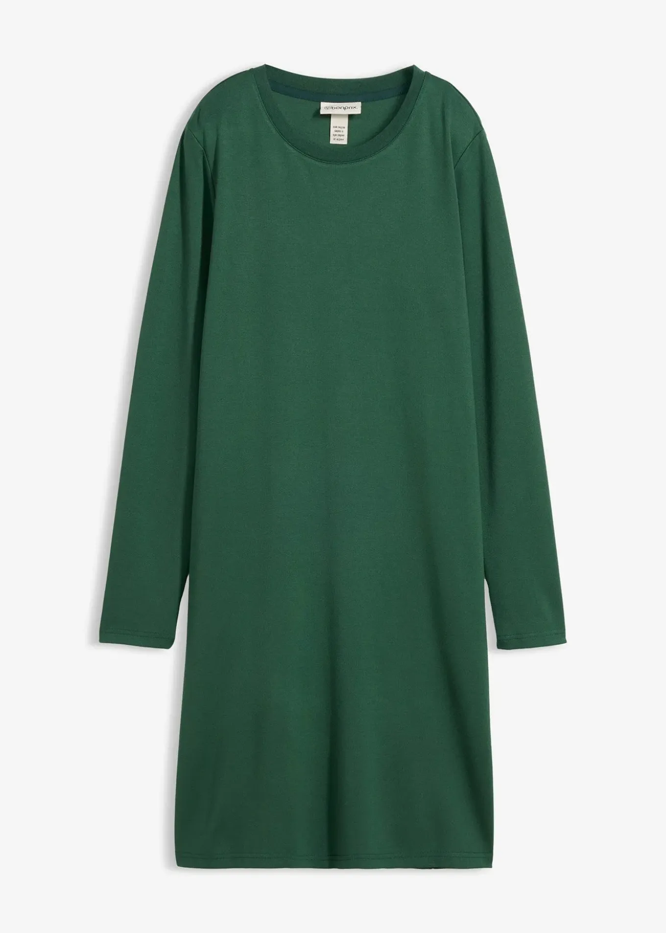 Robe en matière T-shirt, coupe trapèze