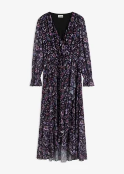 Robe en mesh à imprimé floral