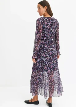 Robe en mesh à imprimé floral
