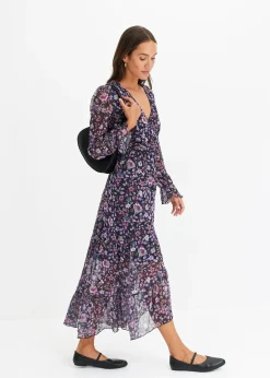 Robe en mesh à imprimé floral