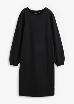 Robe en molleton avec manches ballon et fente