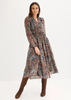 Robe en mousseline à imprimé paisley