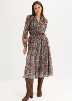 Robe en mousseline à imprimé paisley