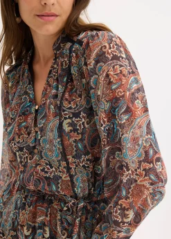 Robe en mousseline à imprimé paisley