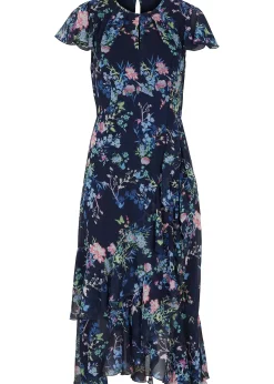 Robe en mousseline à manches papillon