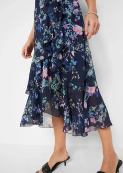 Robe en mousseline à manches papillon