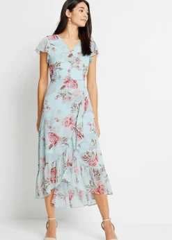 Robe en mousseline à volants