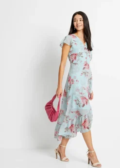 Robe en mousseline à volants