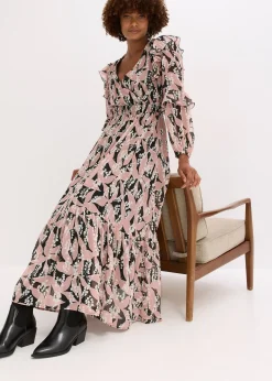 Robe en mousseline à volants