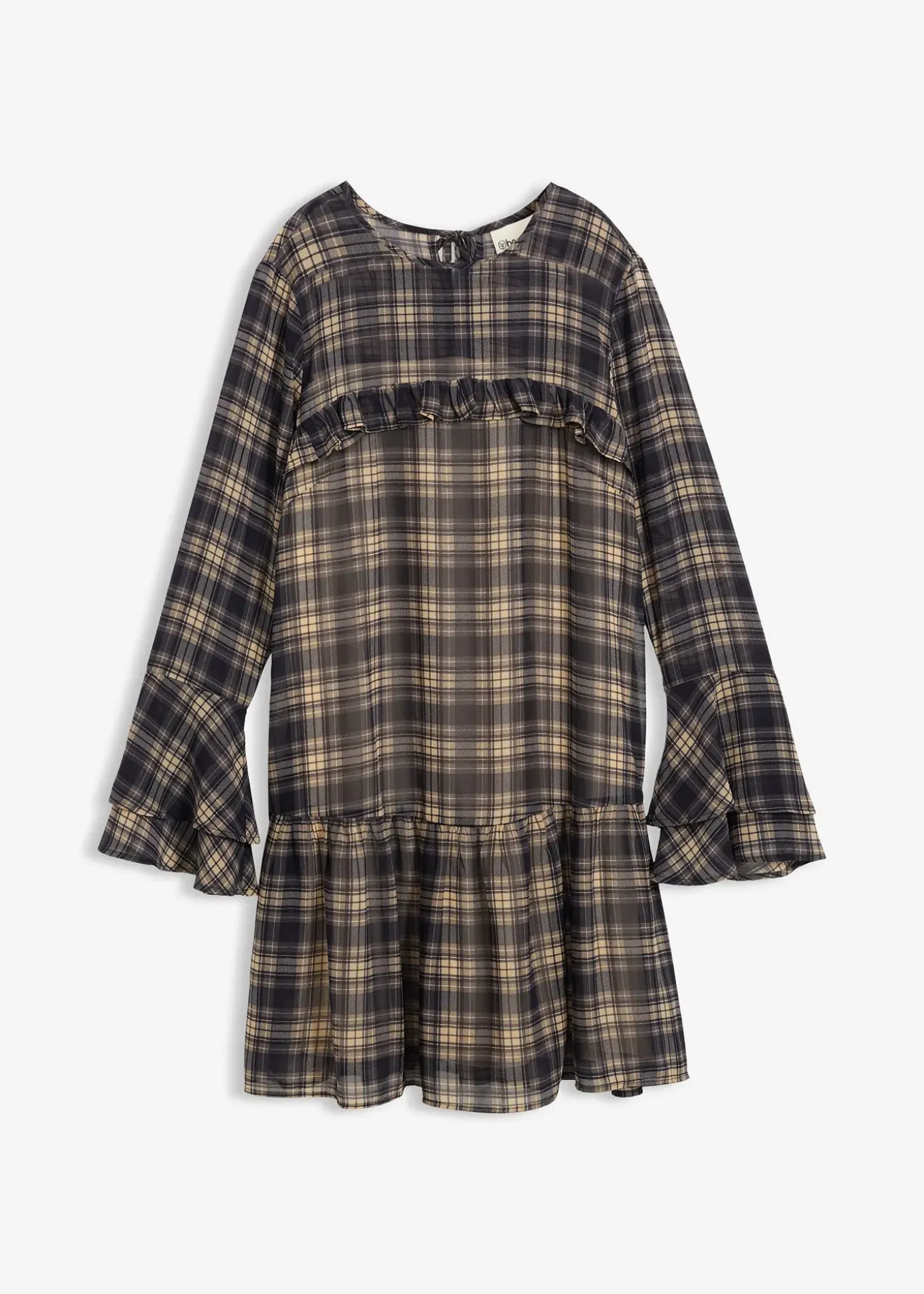 Robe en mousseline à volants