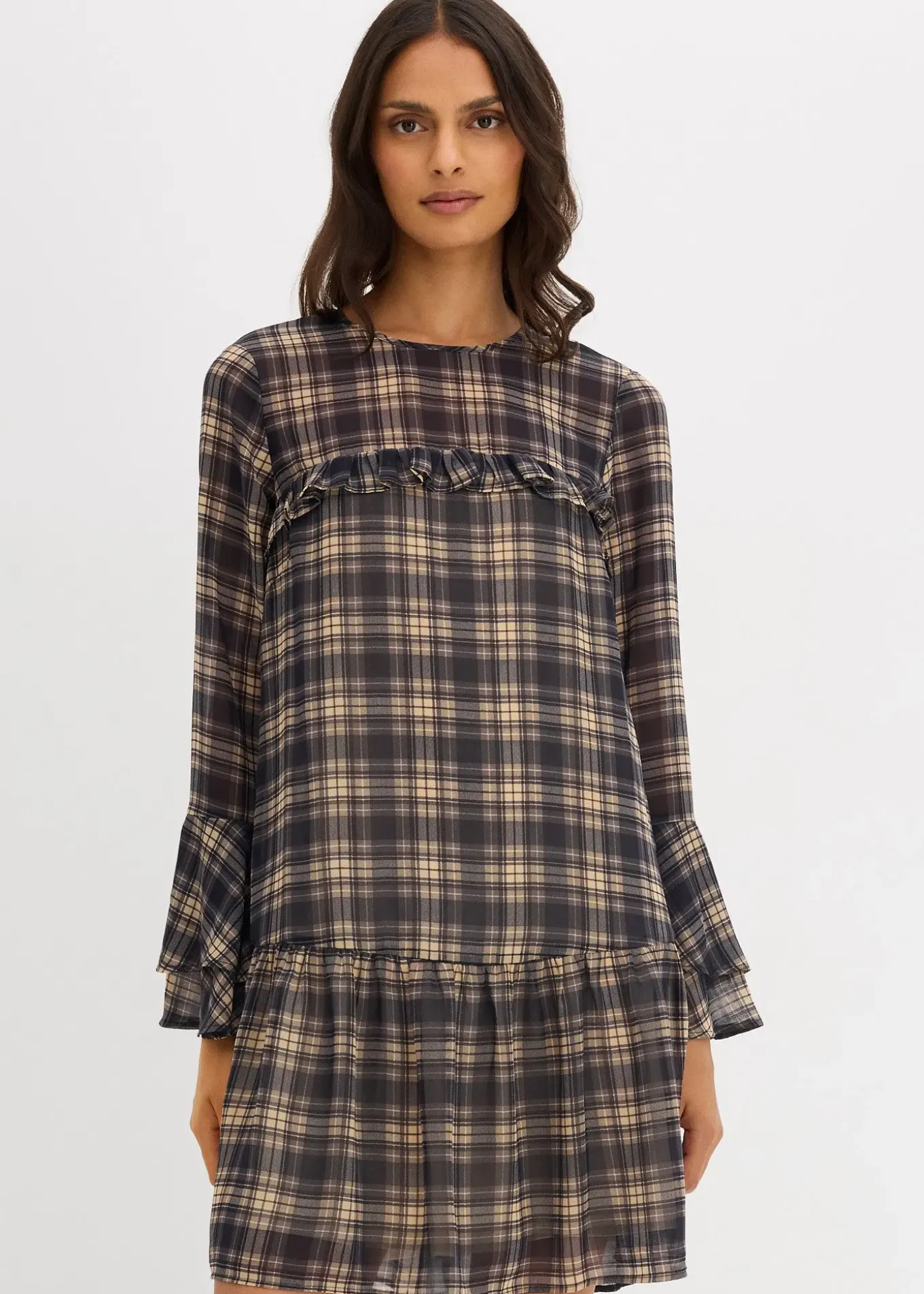 Robe en mousseline à volants