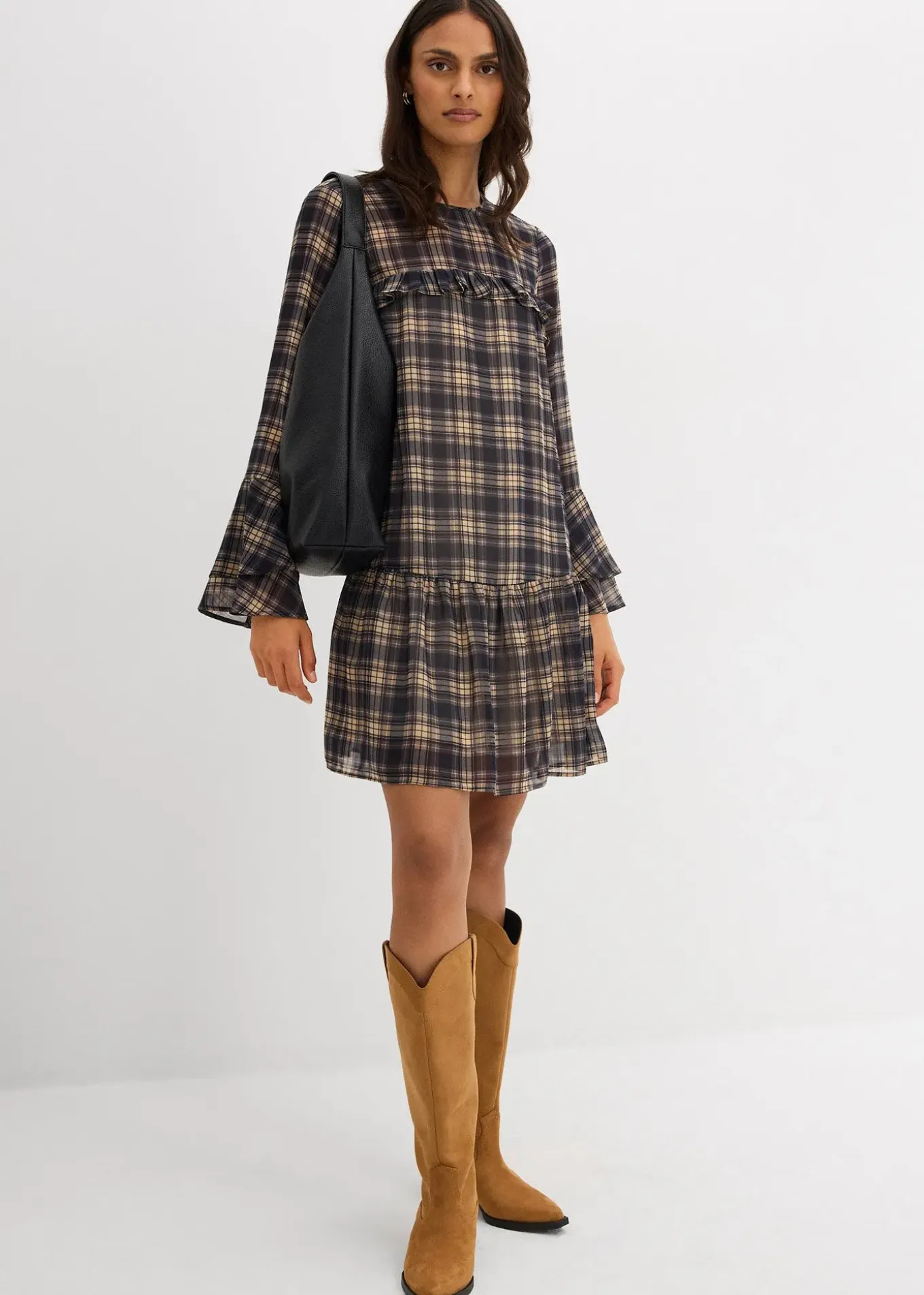 Robe en mousseline à volants