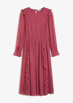 Robe en mousseline à volants